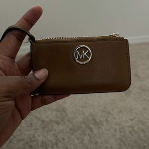 Brown Michael Kors Key Pouch